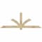 Ekena Millwork Redmond Rough Sawn Timber Gable Bracket, Douglas Fir, 72"W x 27"H x 2"D x 4"F, 9/12 Pitch GBW072X27X0204RED00RDF - alternate 1